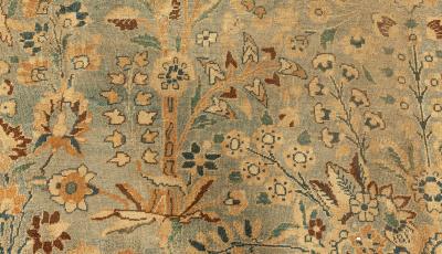 Fine Persian Khorassan Botanic Handmade Wool Carpet