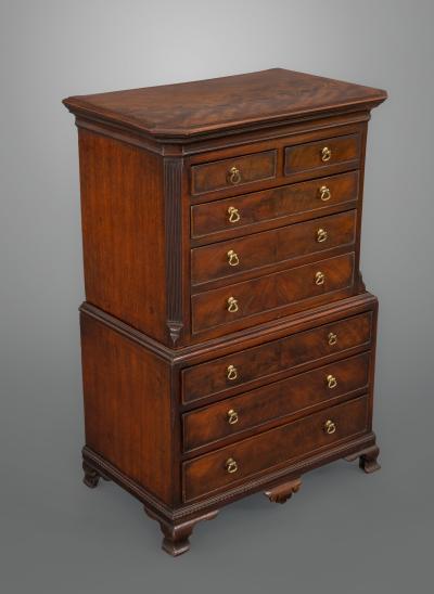 Fine Quality George III Miniature Chest on Chest