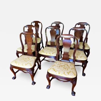 Fine Quality Set of 8 George I Dining Chairs English Circa 1715