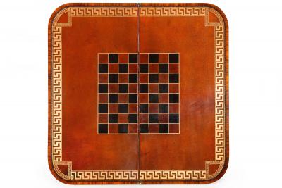 Fine Rare Pair of 19th Century English Antique Rosewood Games Tables