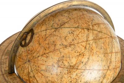 Fine Rare Regency Table Top Celestial 12 Globe by J W Cary ca 1816