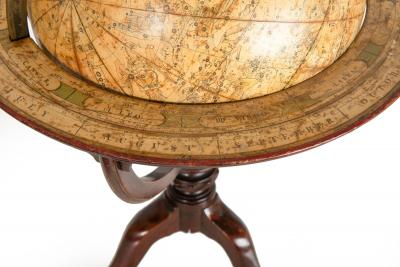 Fine Rare Regency Table Top Celestial 12 Globe by J W Cary ca 1816