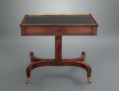 Fine Regency Brass Mounted Writing Table