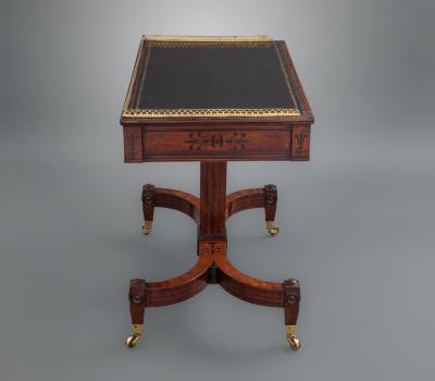 Fine Regency Brass Mounted Writing Table
