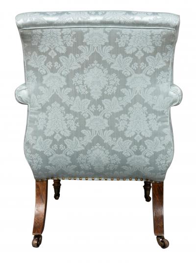 Fine Regency Faux Rosewood And Parcel Gilt Armchair