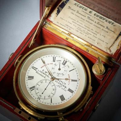 Fine Scottish Two Day Marine Chronometer Signed and Numbered D McGregor 