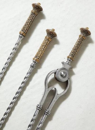 Fine Set of Georgian Firetools