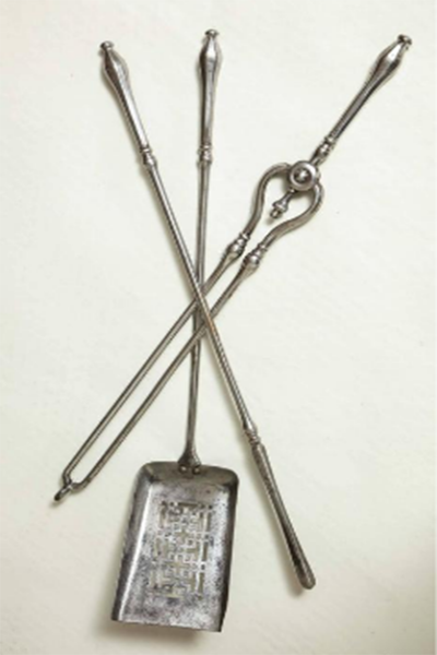 Fine Set of Georgian Steel Fire Tools