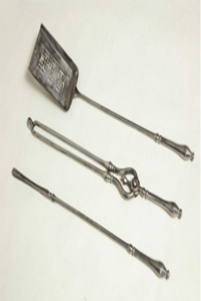 Fine Set of Georgian Steel Fire Tools