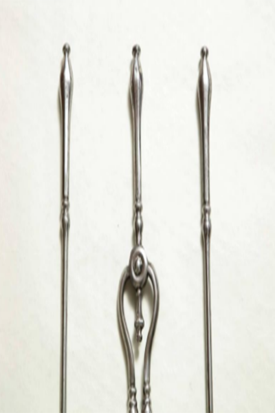 Fine Set of Georgian Steel Fire Tools