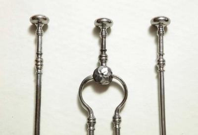 Fine Set of Georgian Steel Fire Tools