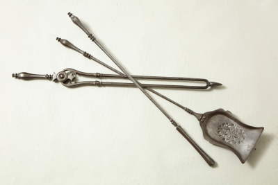 Fine Set of Steel Fire Tools