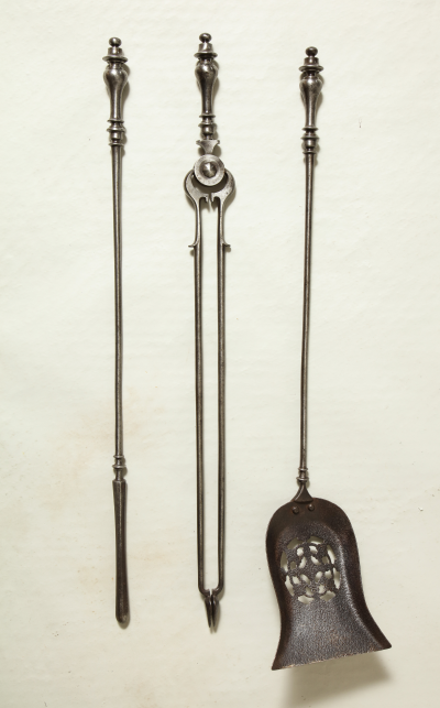 Fine Set of Steel Fire Tools