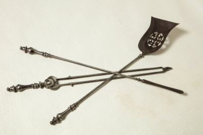 Fine Set of Steel Fire Tools