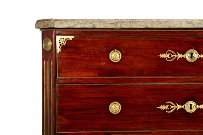 Fine Swedish Gustavian Mahogany Antique Chest of Drawers Commode ca 1780