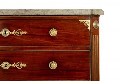 Fine Swedish Gustavian Mahogany Antique Chest of Drawers Commode ca 1780