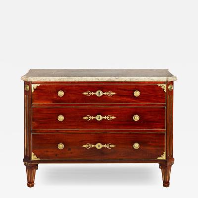 Fine Swedish Gustavian Mahogany Antique Chest of Drawers Commode ca 1780