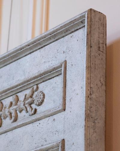 Fine Swedish Mirror in Gustavian Gray circa 1870