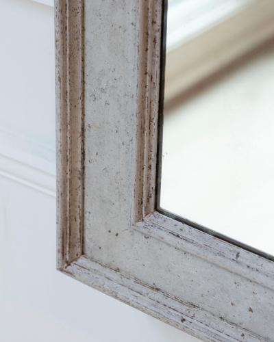 Fine Swedish Mirror in Gustavian Gray circa 1870