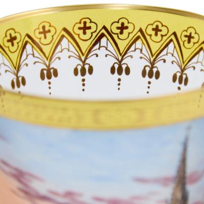 Fine Viennese Enamelled and Gilt Glass Beaker Stephansdom c 1830