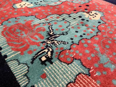 Fine Vintage Art Deco Rug 4 0 x 6 9 