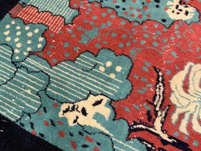 Fine Vintage Art Deco Rug 4 0 x 6 9 