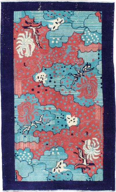 Fine Vintage Art Deco Rug 4 0 x 6 9 