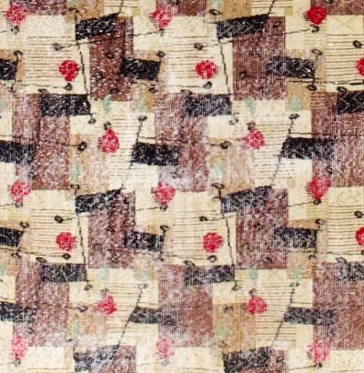 Fine Vintage Art Deco Rug 5 11 x 9 1 