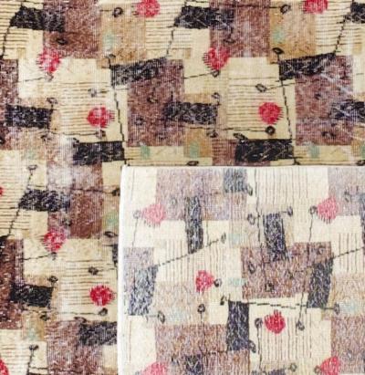 Fine Vintage Art Deco Rug 5 11 x 9 1 