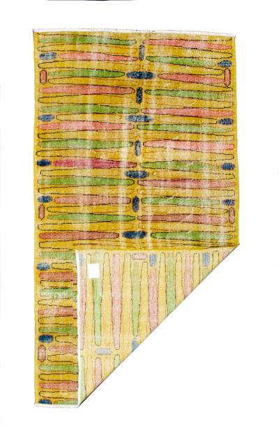 Fine Vintage Modern Wool Rug 3 9 x 7 0 