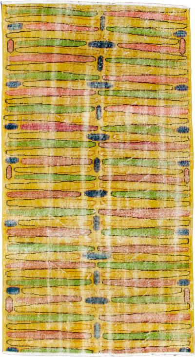 Fine Vintage Modern Wool Rug 3 9 x 7 0 