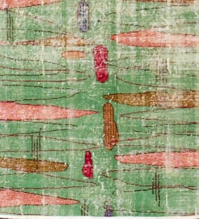 Fine Vintage Modern Wool Rug 5 x 7 2 