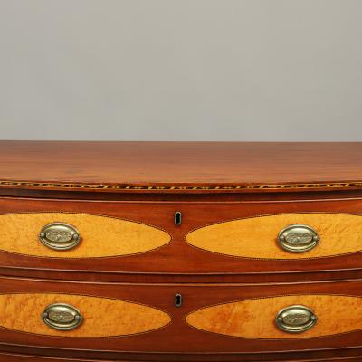 Fine and Rare Federal Bow Front Chest