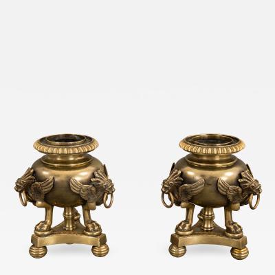 Fine and Rare Pair of Regency Gas Light Fittings