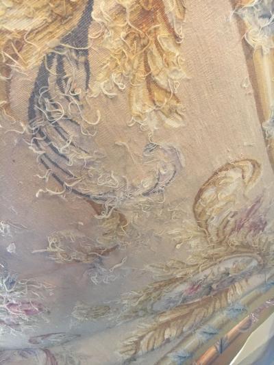 Fine and Very Decorative Aubusson Carpet or Throw