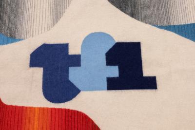 Fine mid century French designer wool tapestry 410 x 64 