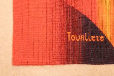 Fine mid century French designer wool tapestry 410 x 64 