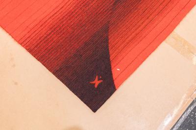 Fine mid century French designer wool tapestry 410 x 64 