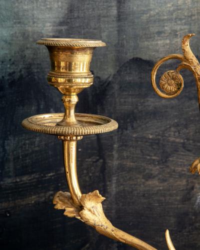 Fine pair of 18th century Gustavian candelabras