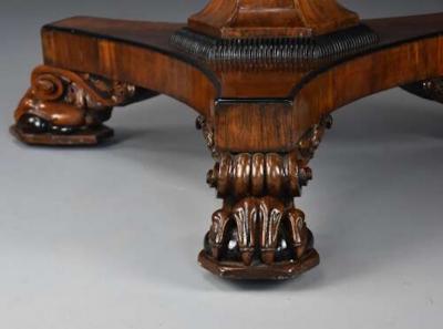 Fine quality 19th century William IV rosewood tilt top breakfast table