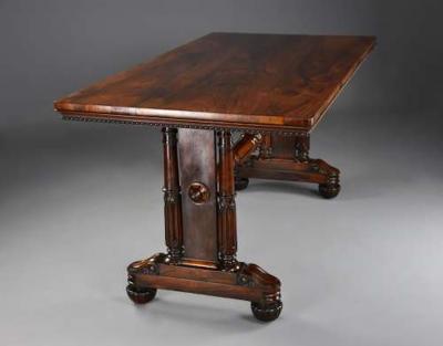 Fine quality William IVth rosewood centre or writing table