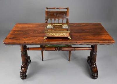 Fine quality William IVth rosewood centre or writing table