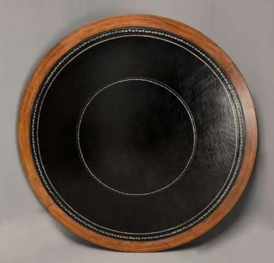 Fine quality early 19thc Regency mahogany drum table possibly Irish