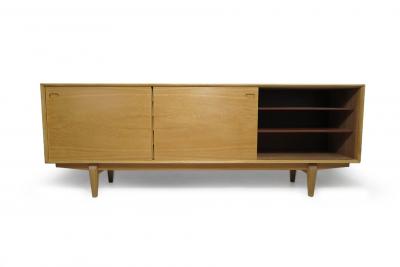 Finely Restored Danish White Oak Credenza Sideboard