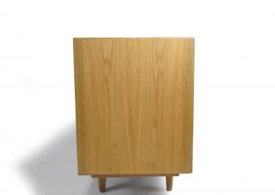 Finely Restored Danish White Oak Credenza Sideboard