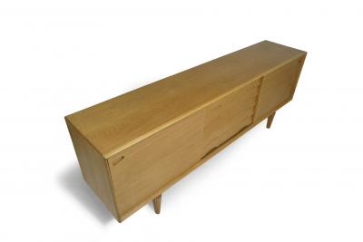 Finely Restored Danish White Oak Credenza Sideboard