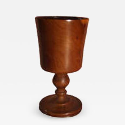 Finely Turned Yew Wood Goblet