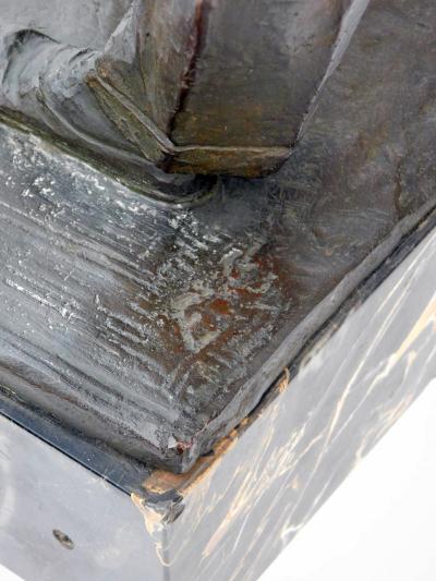 Finely modeled Vintage Patinated Bronze Figure of a Golfer