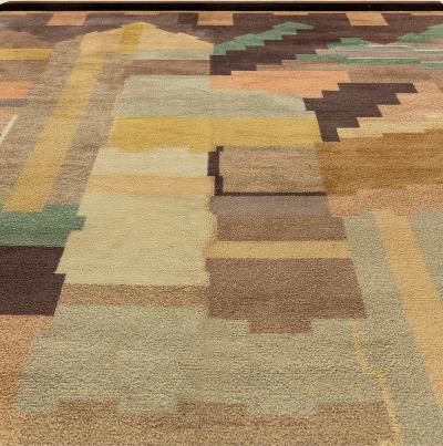 Finish Art Deco Rug by Greta Skoaster Woven at Kiikan Kutamo Workshop