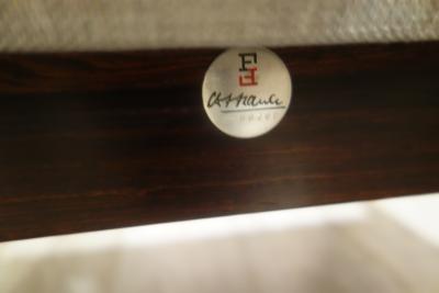 Finn Juhl A Pair Of Finn Juhl Lounge or Armchairs For France Son In Greige Fabric